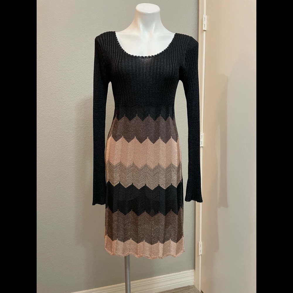 NWT Laundry by Design  Chevron Sweater Dress Small